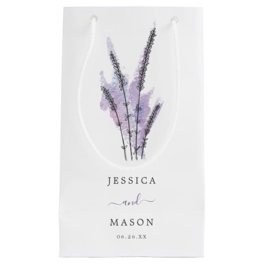 ラベンミニマルダーホテル結婚ズ抱き枕 スモールペーパーバッグ (正面)