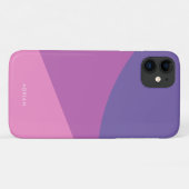 ラベンモダンダーパープル&ピンクジオメトリ Case-Mate iPhoneケース (裏面(横))