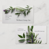 ラベン葉ダー付きの 名刺 (正面/裏面)