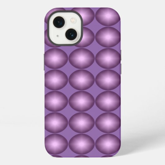 ラベン輝くダー水玉模様 iPhoneケース (裏面)