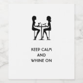 ラベ保ルに対して穏やかで泣き声を出す ワインラベル (シングルラベル)