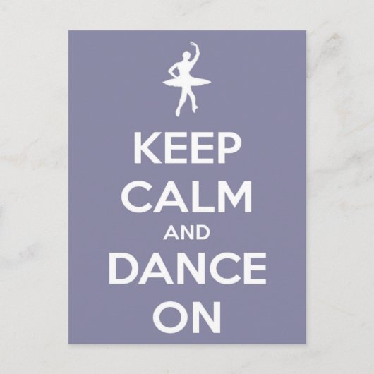 ラベ保ンダーポストカードで落ち着いて踊る ポストカード (正面)