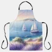 ラベ地中海のンダーコーストと帆船 エプロン (正面)
