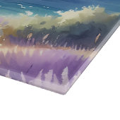 ラベ地中海のンダーコーストと帆船 カッティングボード (角)