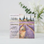 ラベ地中海のンダーファームカントリー結婚式 招待状 (スタンド正面)