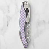 ラベ市松模様にンダーと白 ソムリエナイフ (裏面)