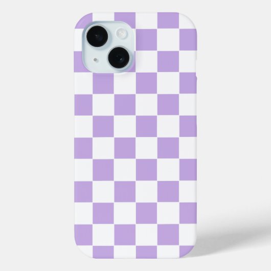 ラベ市松模様にンダーと白 Case-Mate iPhoneケース (裏面)