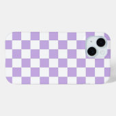 ラベ市松模様にンダーと白 Case-Mate iPhoneケース (裏面 (横))