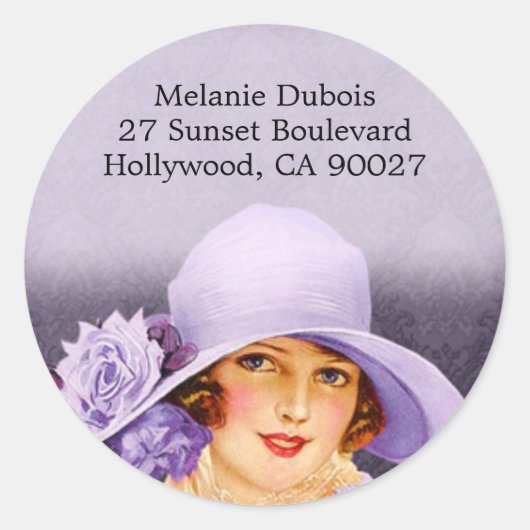 ラベ恋しく思ンダーのメラニー – 住所 シール (正面)