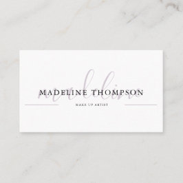 ラベ淡い色のンダー書道スクリプトQRコード 名刺