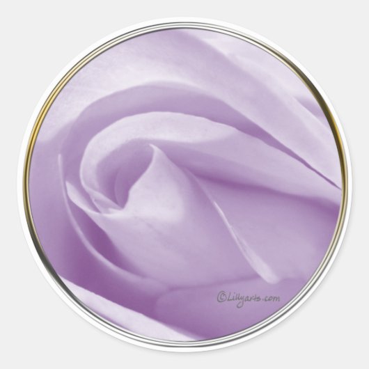 ラベ淡い色のンダー結婚式招待状シール ラウンドシール (正面)