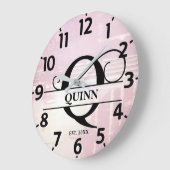 ラベ淡い色のンダーQ動揺してモノグラム ラージ壁時計 (傾斜)