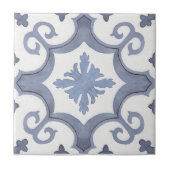 ラベ渦巻形のンパープル地中海のスタイル タイル (正面)