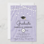 ラベ素朴ンウッドフェイクはまだシンプル卒業 招待状 (正面)