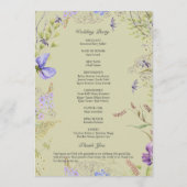 ラベ素朴ンセージ山花ラベンダー結婚ズ プログラム (裏面)