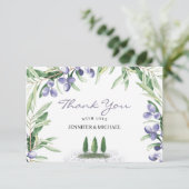 ラベ素朴ンタ結婚リー サンキューカード (スタンド正面)