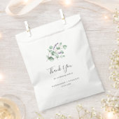 ラベ素朴ンダーとユーカリありがとうござ結婚う フェイバーバッグ (クリップ留めされた状態)