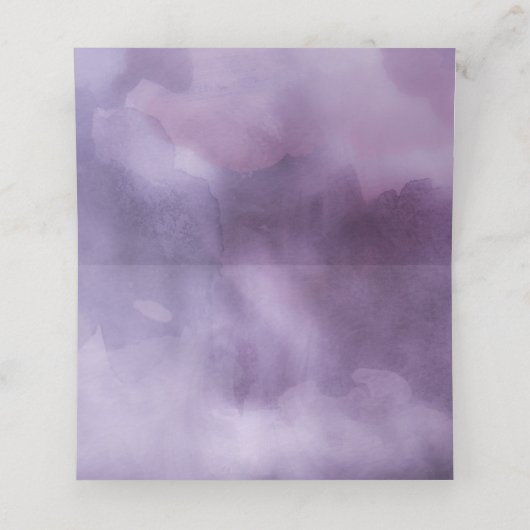 ラベ素朴ンダーとユーカリ大理石結婚の プレイスカード (内部開封)