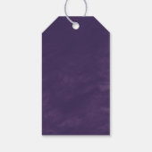 ラベ素朴ンダーとユーカリ結婚の歓迎 ギフトタグ (裏面)