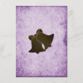 ラベ素朴ンダーと木製のウェディングレセプション エンクロージャーカード (裏面)