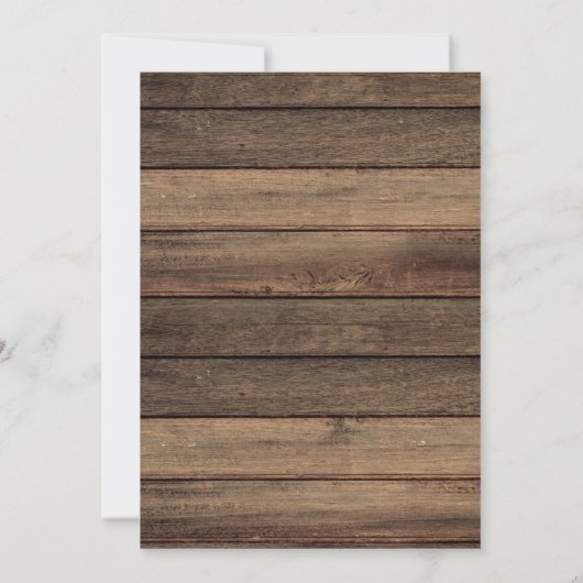 ラベ素朴ンダーストリングライツ結婚ジャー 招待状 (裏面)