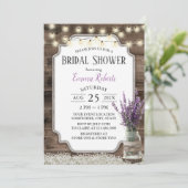 ラベ素朴ンダーフラワージャーエレガントブライダルシャワー 招待状 (スタンド正面)