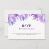 ラベ素朴ンダーフローラウェディングRSVP 出欠カード (正面)