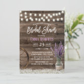 ラベ素朴ンダーフローラジャールカントリーブライダルシャワー 招待状 (スタンド正面)