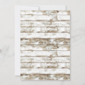 ラベ素朴ンダーフローラジャールバーンブライダルシャワー 招待状 (裏面)