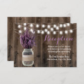 ラベ素朴ンダーフローラジャー結婚披露宴 招待状 (正面/裏面)