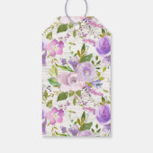 ラベ素朴ンダーフローラベイビーシャワーお気に入りギフトラベル ギフトタグ (裏面)