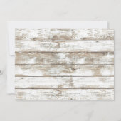 ラベ素朴ンダーフローラメイスンジャーブライダルシャワー 招待状 (裏面)