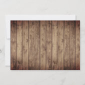 ラベ素朴ンダーフローラメイスンジャーブライダルシャワー 招待状 (裏面)