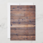 ラベ素朴ンダーフローラメイスンジャール退職パーティー 招待状 (裏面)