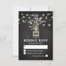 ラベ素朴ンダーメイソンジャールライツウェディングRSVP