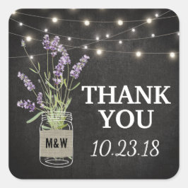 ラベ素朴ンダーメイソンジャールライツ結婚ズ スクエアシール