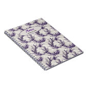 ラベ素朴ンダーリース水色スタイル模様 ノートブック (右側)