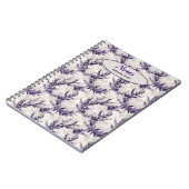 ラベ素朴ンダーリース水色スタイル模様 ノートブック (左側)