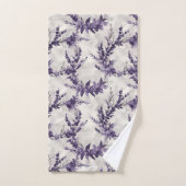 ラベ素朴ンダーリース水色スタイル模様 バスタオルセット (ハンドタオル)