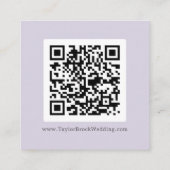 ラベ素朴ンダー座標パープルQRコード詳細 エンクロージャーカード (裏面)