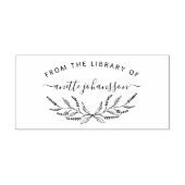 ラベ素朴ンダー手書きカスタム図書館本 ラバースタンプ (インプリント)