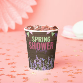 ラベ素朴ンダー春シャワーパーティーベビーシャワー 紙コップ