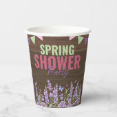 ラベ素朴ンダー春シャワーパーティーベビーシャワー 紙コップ (正面)