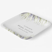 ラベ素朴ンダー&セージブライダルシャワー ペーパープレート (傾斜あり)