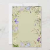 ラベ素朴ンダー&セージ山花セージ 招待状 (裏面)