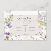 ラベ素朴ンダー&セージ山花ホワイト披露宴 エンクロージャーカード (正面)