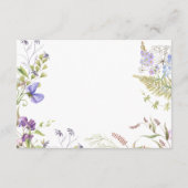 ラベ素朴ンダー&セージ山花ホワイト披露宴 エンクロージャーカード (裏面)