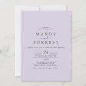 ラベ素朴ンダ淡い色のーの座標結婚 招待状 (正面)