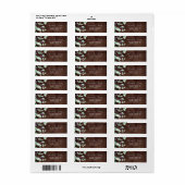 ラベ素朴ンダ |木製差出人住所ラベル ラベル (フルシート)