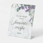 ラベ素朴ンデユーカリレシピカード 台座サイン (正面)